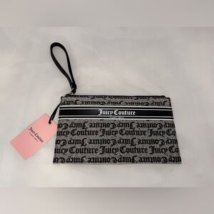 Juicy Couture Black Monogram Wristlet